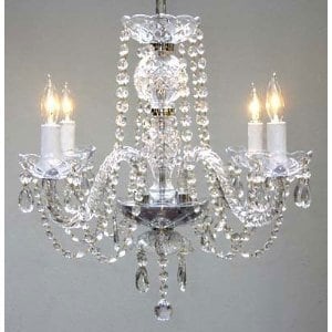 Swarovski Crystal Trimmed 4 Light Chandelier - Chandeliers For Bedrooms by Overstock.com