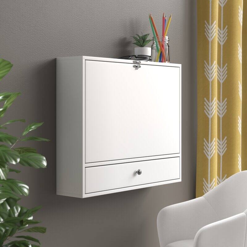 Wall-mounted Floating Laptop Desk