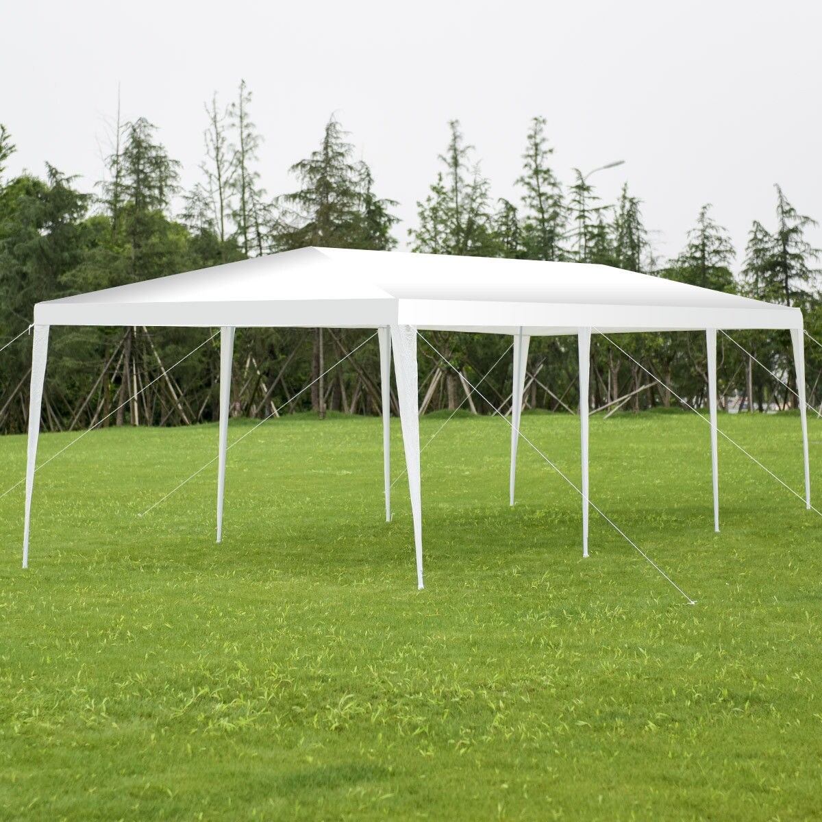 Costway 10 X30 Heavy Duty Gazebo Canopy Outdoor Party Wedding Tent White Overstock 15633683 Outdoor gazebo canopy tent can hold up to an estimated 50 people for dining or a party. costway 10 x30 heavy duty gazebo canopy outdoor party wedding tent white