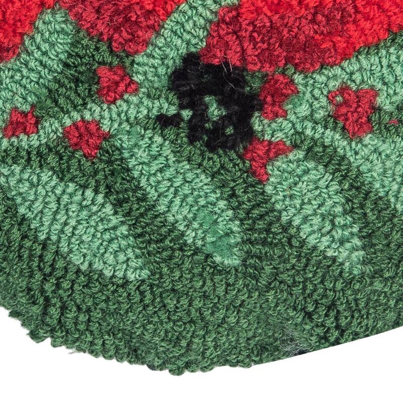 Mini Round Cardinal Hooked Pillow
