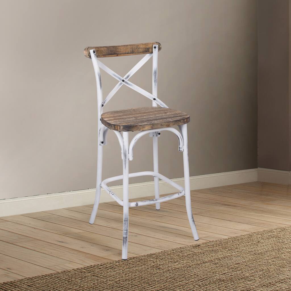 High Quality Bar Stool with Cross Back Easy Assembly