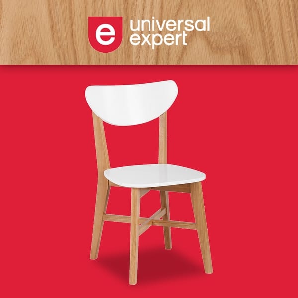 slide 1 of 9, Universal Expert Abacus Chair, Modern Oak and White