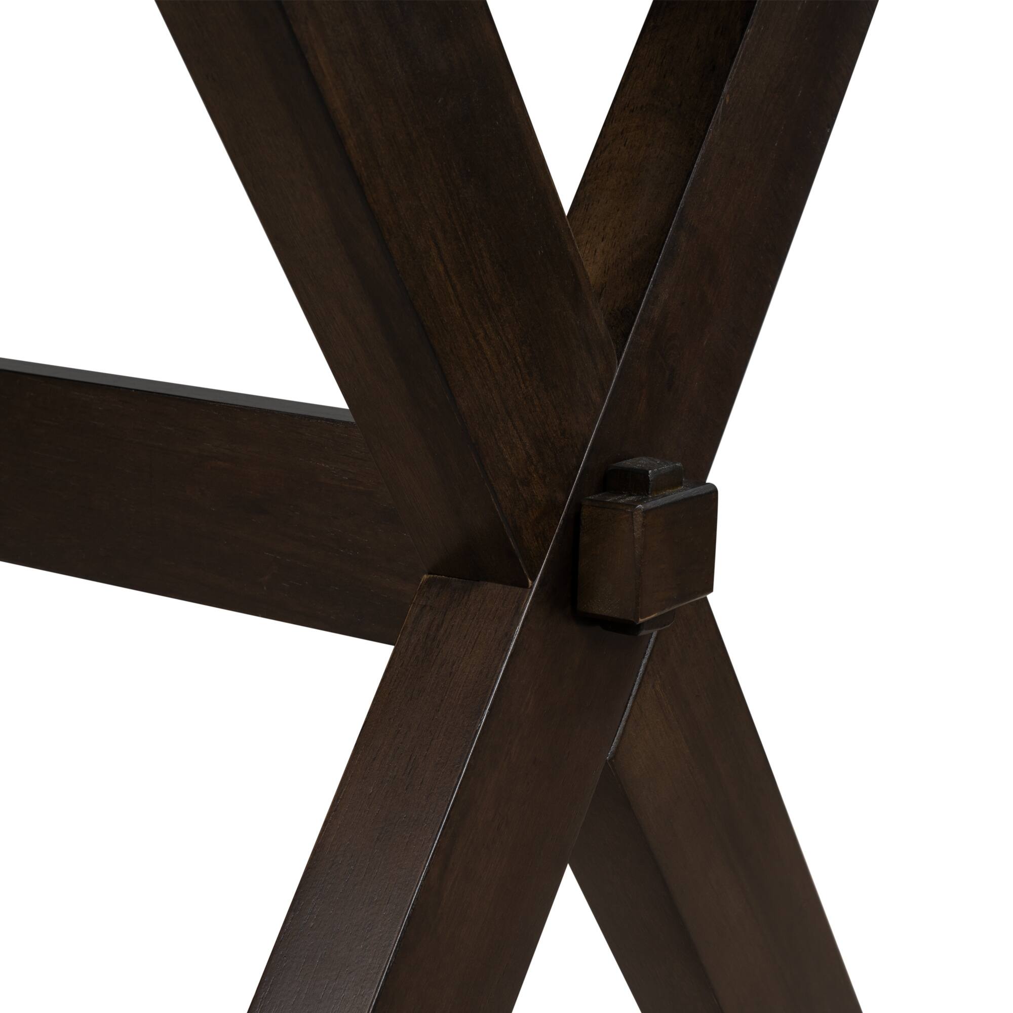 Wood Rectangular Table with Xshape Legs Kitchen Dining Table Bed