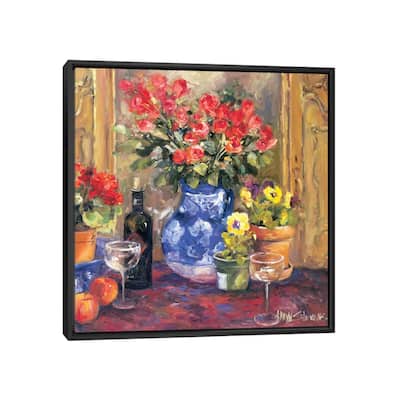 iCanvas "Red Flowers" by Allayn Stevens Framed Canvas Print