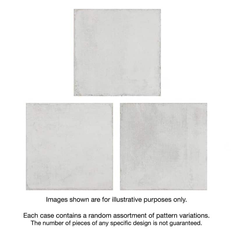 Merola Tile Barcelona White 5-3/4" x 5-3/4" Porcelain Floor and Wall Tile