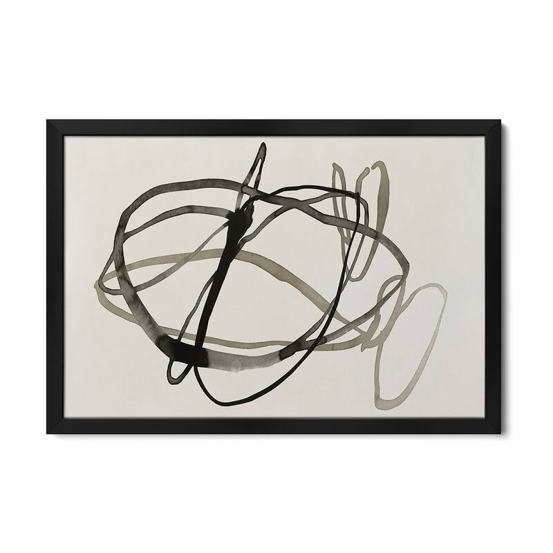 Bounded I Premium Framed Poster by Isabelle Z - Black - 24x32x1