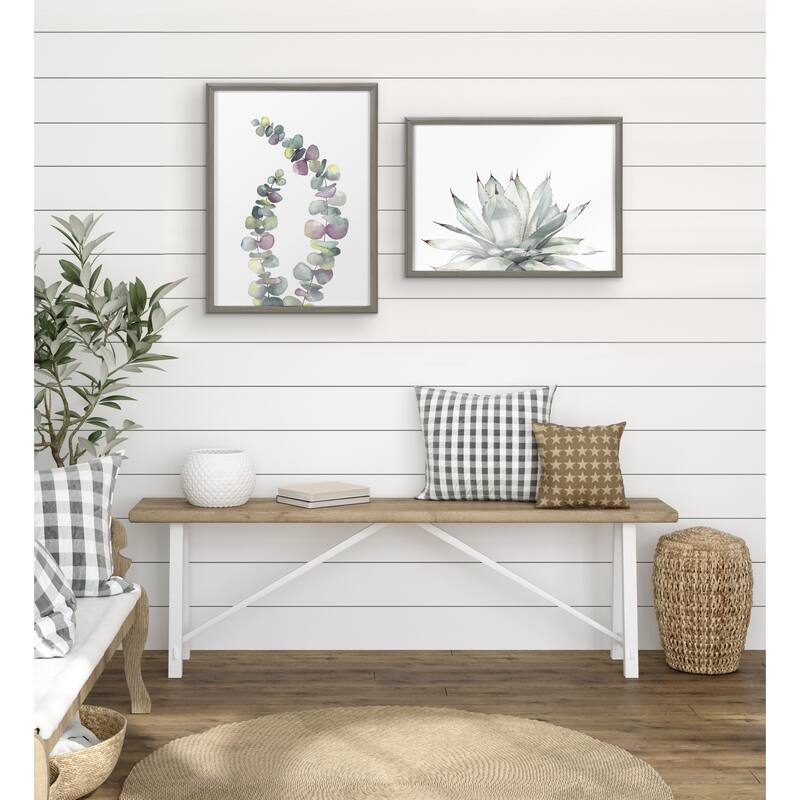 Kate and Laurel Blake Parrys Agave Glass by Emily Marie Watercolors
