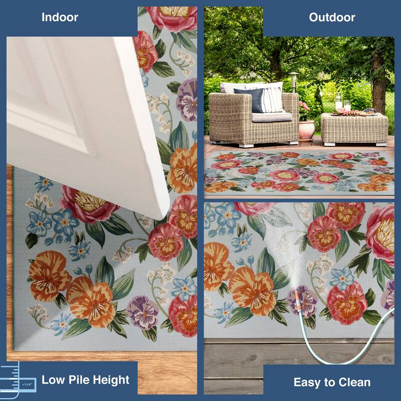 Liora Manne Marina Secret Garden Indoor/Outdoor Area Rug