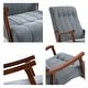 preview thumbnail 27 of 39, AVAWING Upholstered Rocking Chair Modern High Back Armchair