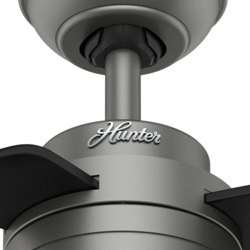 Hunter 52" Cabo Frio Outdoor Ceiling Fan with Wall Control - Modern Industrial - Damp Rated!