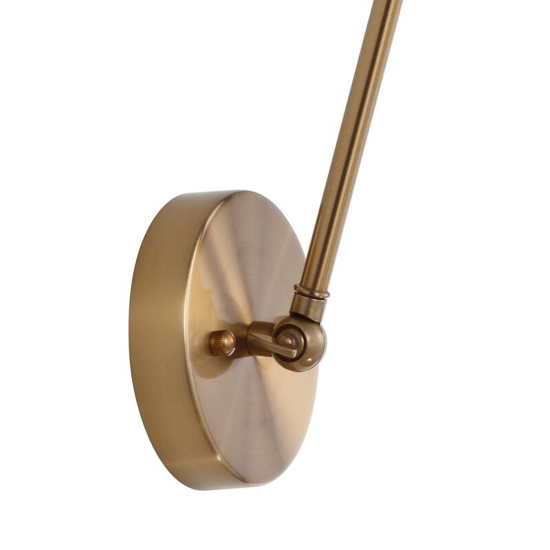 Elliot 7" Adjustable Arm Metal LED Wall Sconce, Chrome by JONATHAN Y