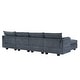 preview thumbnail 5 of 6, Large U-Shape Modular Sectional Sofa, Convertible Sleeper Sofa with Reversible Chaise