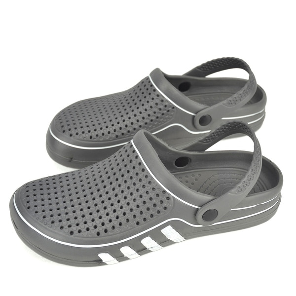 black slipper sandals