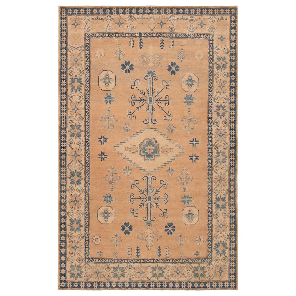 ECARPETGALLERY Hand-knotted Finest Ghazni Copper, Tan Wool Rug - 6'11 x 10'10