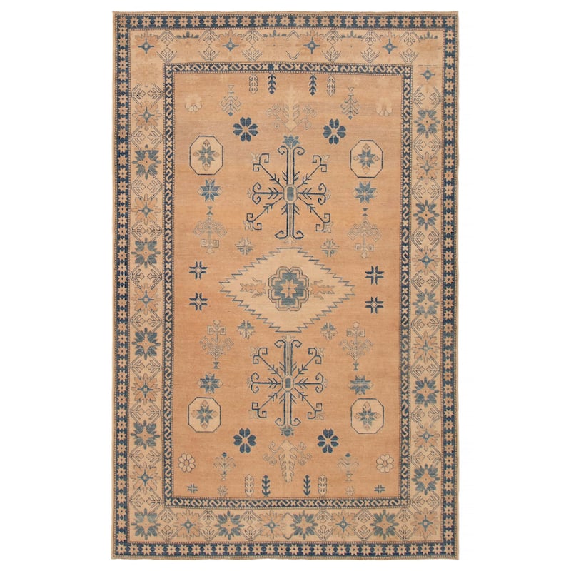 ECARPETGALLERY Hand-knotted Finest Ghazni Copper, Tan Wool Rug - 6'11 x 10'10 - Copper/ Tan - 6'11 x 10'10