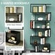preview thumbnail 2 of 28, Gymax 2 PCS 6 Tier S-Shaped Bookshelf Storage Display Bookcase Z-Shelf - 31.5'' x 9'' x 75''