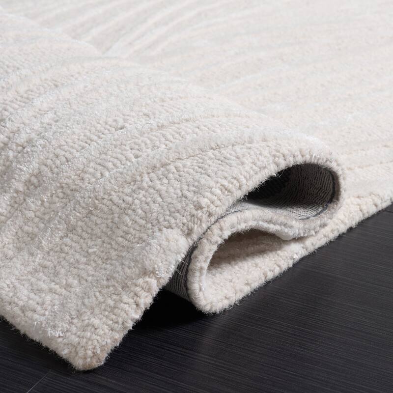 SAFAVIEH Handmade Glamour Fortunata Contemporary Wool Rug