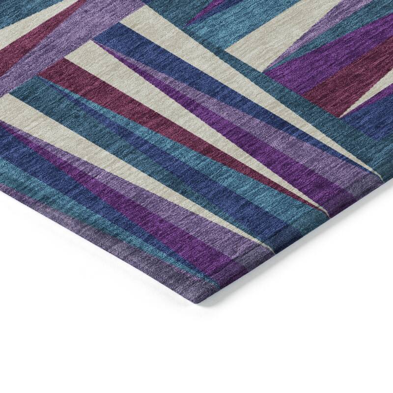 HomeRoots Geometric Transitional Rectangle Outdoor Rug