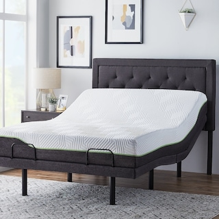 Premium Support Memory Foam Mattress and L300 Adjustable Bed by LUCID