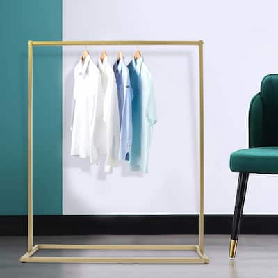 Metal Freestanding Garment Rack Clothing Stand - 47.2x15.7x59 inch
