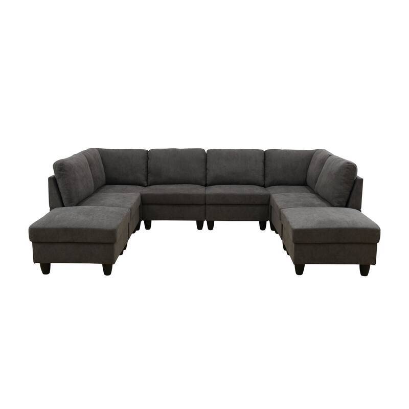 Convertible Modular Sofa Bed with Ergonomic Recline and Space-Saving Design