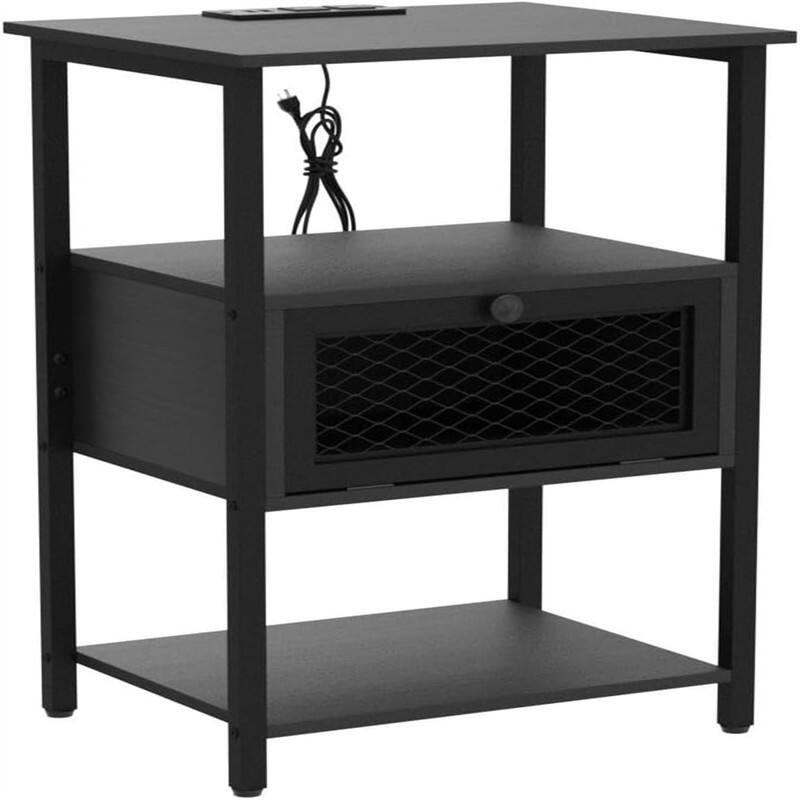 End Table with Charging Station