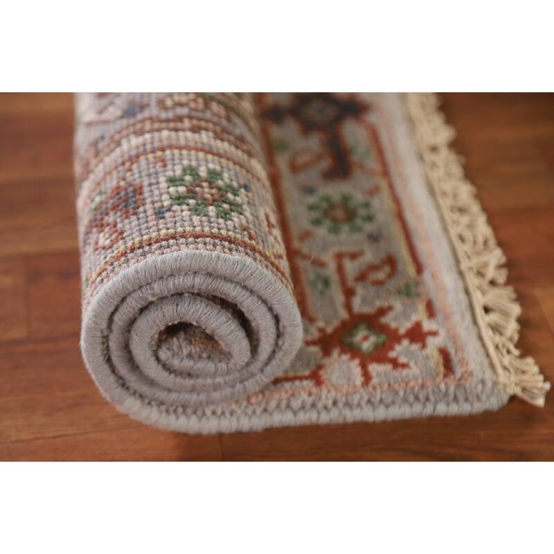 Geometric Heriz Serapi Oriental Area Rug Handmade Wool Carpet - 2'0"x 3'0"