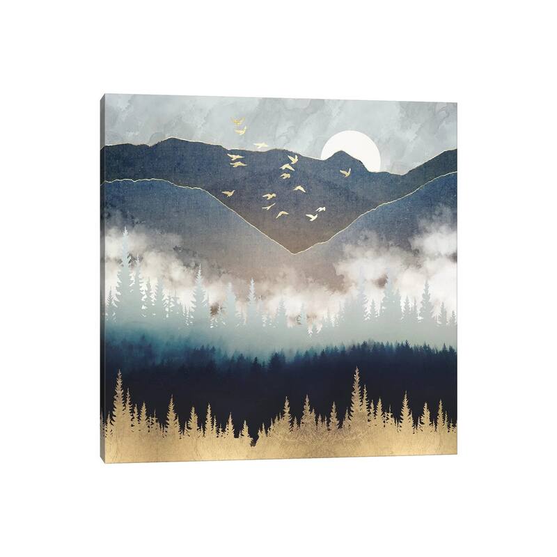 iCanvas "Blue Mountain Mist" by SpaceFrog Designs Canvas Print