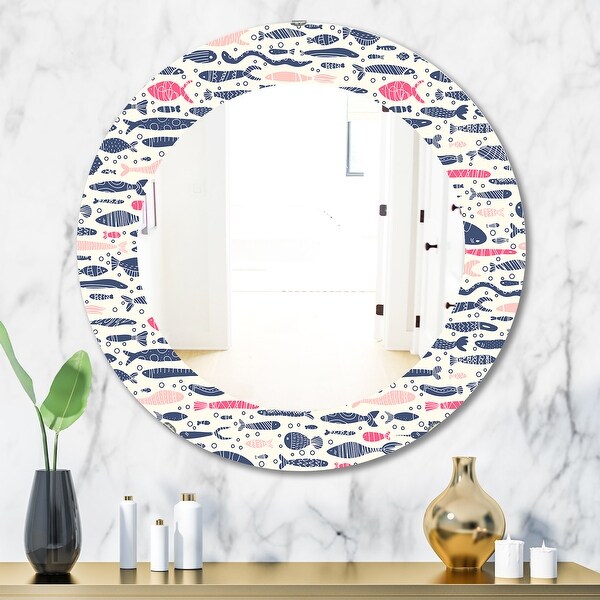 Porch & Den 'Costal Creatures 9' Mirror - Multi. Opens flyout.