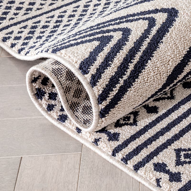 Well Woven Loop De Loop Cruce Geometric Tribal Area Rug