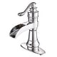 preview thumbnail 22 of 36, Vibrantbath Waterfall Bathroom Sink Faucets Deck Mount Lavatory