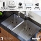 preview thumbnail 4 of 7, Karran Elite Undermount Stainless Steel 33 in. 16-Gauge Double Bowl KItchen Sink Kit