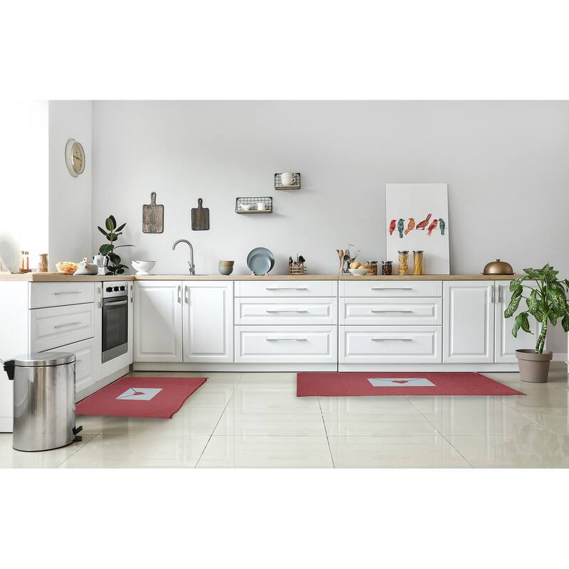 Love Letter Valentines Chenille Rug