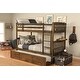 preview thumbnail 1 of 11, Somette Claire Twin Bunk Bed with Trundle and Tray