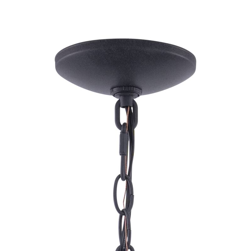 Harwich 1 Light Gray Coastal Outdoor Barn Dome Pendant Clear Glass - 10-in W x 10.75-in H x 10-in D