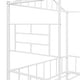 preview thumbnail 24 of 25, Full Metal House Bed Frame - Stylish & Sturdy for Kids' Rooms