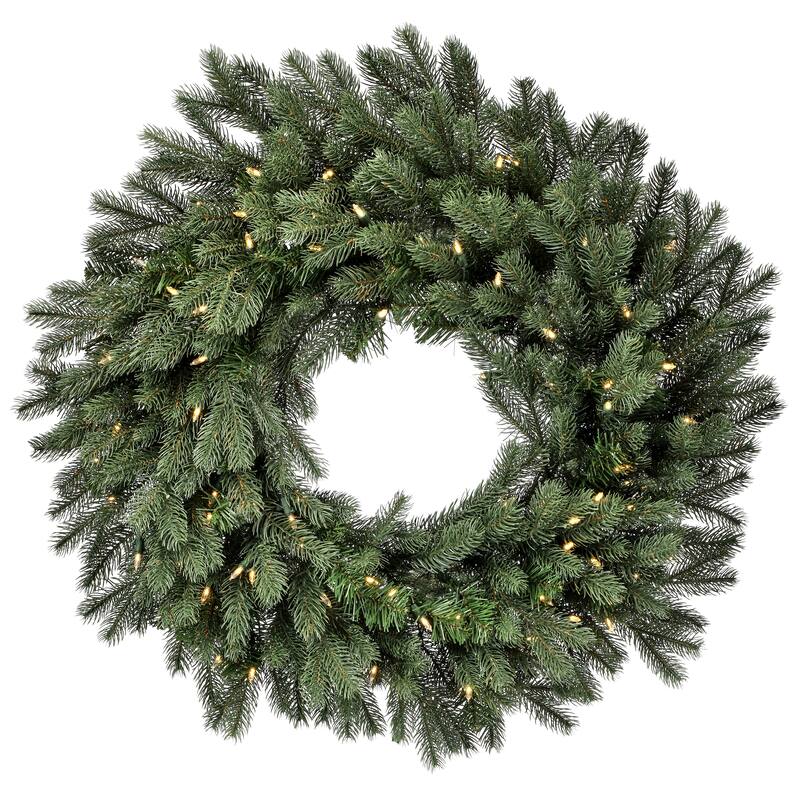 30" LED Colorado Spruce Wreath - Blue Green - 30-Inch