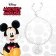 preview thumbnail 4 of 2, Disney Mickey Mouse Sterling Silver Crystal Lariat Charm Bracelet - 8.5"