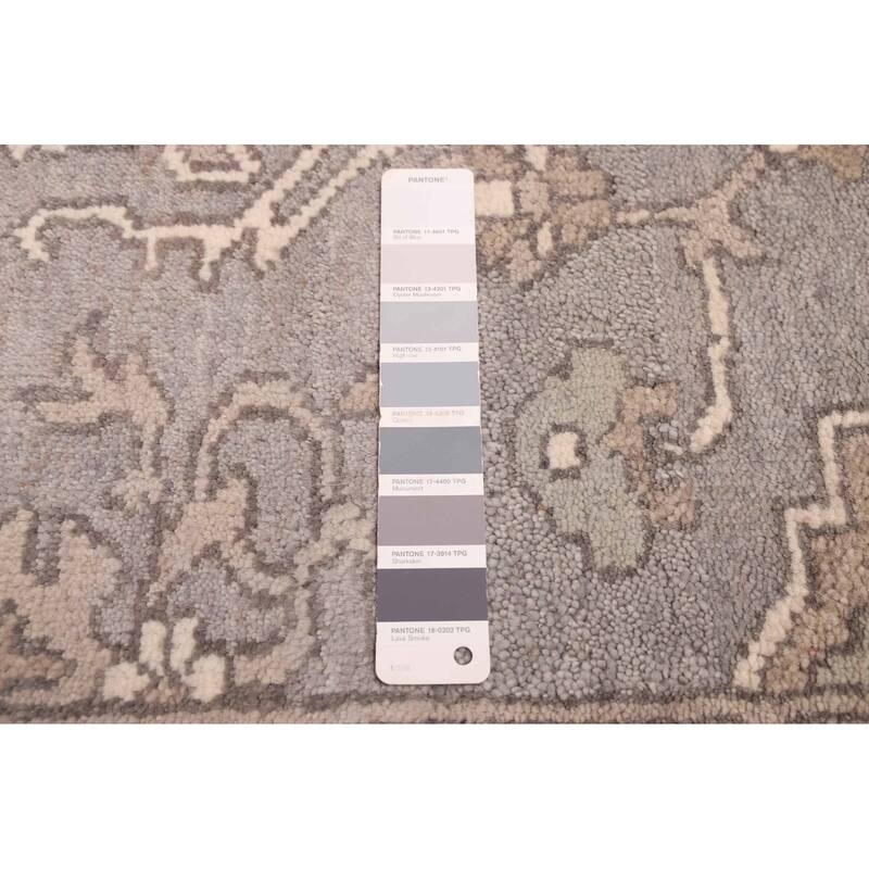 ECARPETGALLERY Hand-knotted Jules Serapi Dark Grey Wool Rug - 8'0 x 10'1