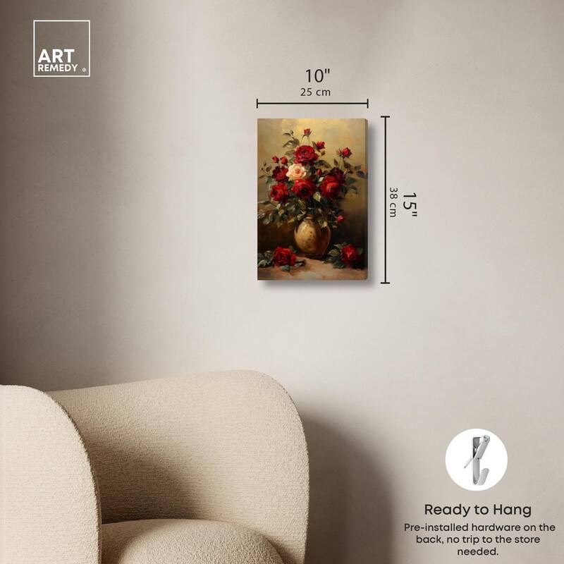 Lavish Lily Lament Canvas by Art Remedy, Gallery Wrapped