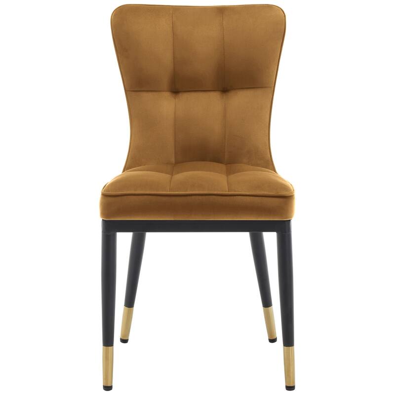 Modern Velvet Upholstered Dining Chairs, Set of 2/4 - 35.8"H x 18.9"W x 23.2"D