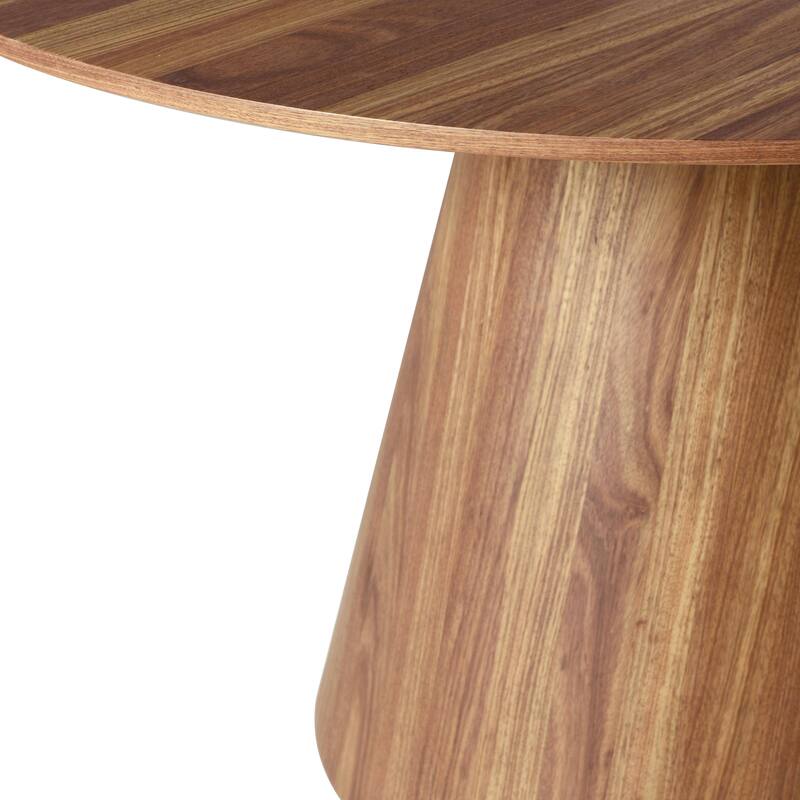 Round 47" Dining Table with Ash Wood Veneer Top Fynix Collection