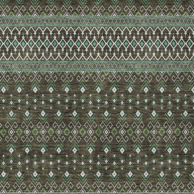 HomeRoots Tribal Transitional Rectangle Outdoor Rug
