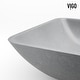 preview thumbnail 8 of 12, VIGO Duomo 18"L x 13"W x 4"H Concreto Stone Rectangular Bathroom Vessel Sink