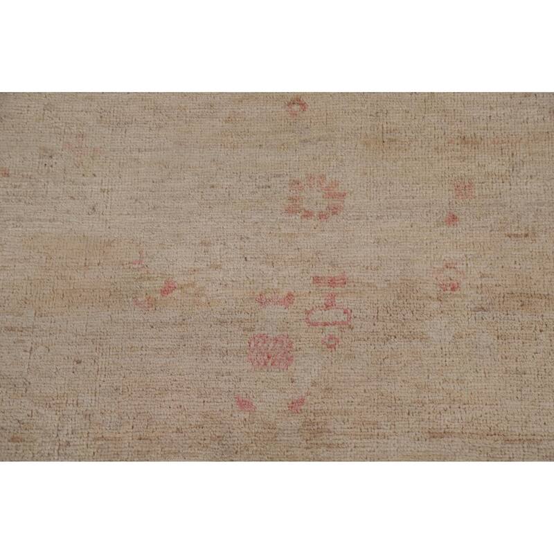 Traditional Oushak Turkish Oriental Area Rug Hand-knotted Wool Carpet - 3'10" x 4'10"