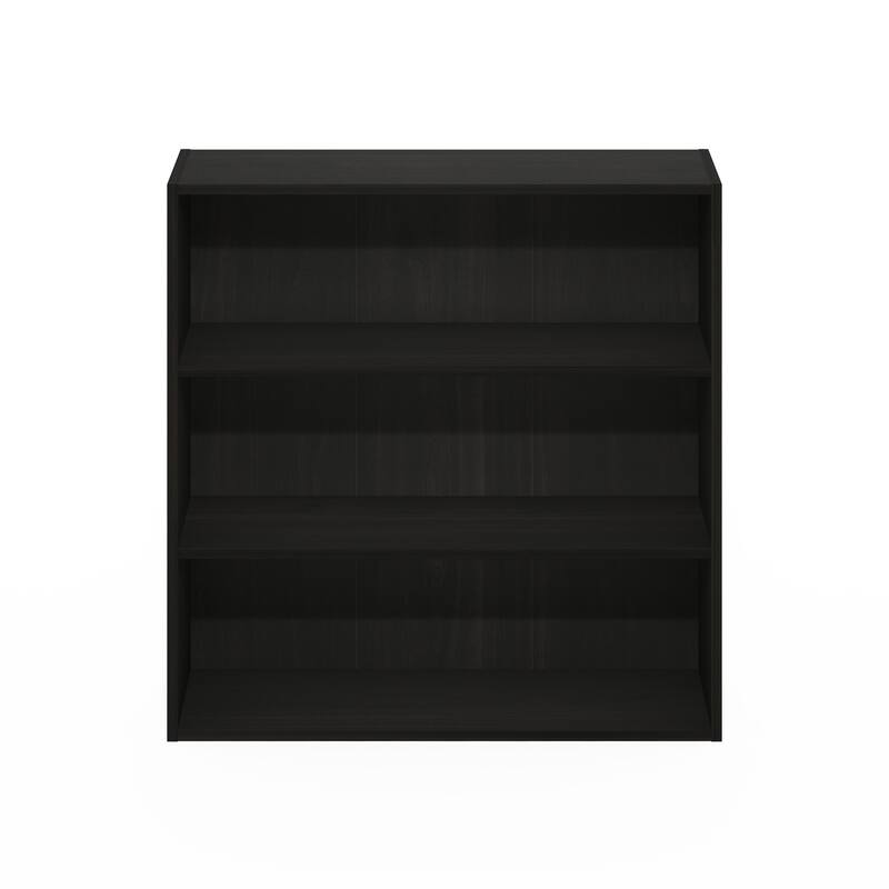 31.5 in. Tall Espresso Wood 3-Shelf Bookcase