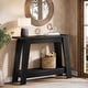 preview thumbnail 19 of 22, 41.3 Inches Farmhouse Console Table, 2 Tiers Wooden Entryway Table