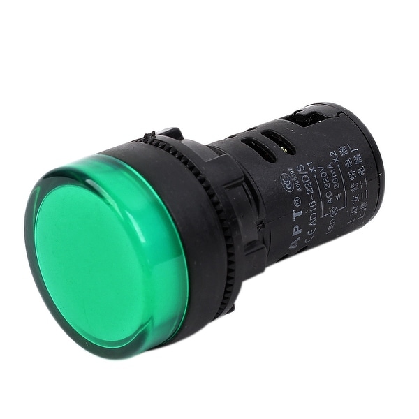 Electrical Circuit Signal Green LED Indicator Light AC 220V