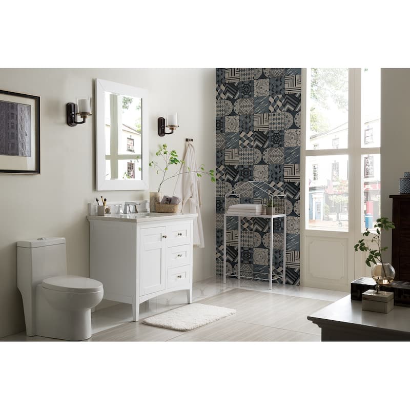 James Martin Vanities Palisades 36" Single Vanity, Bright White