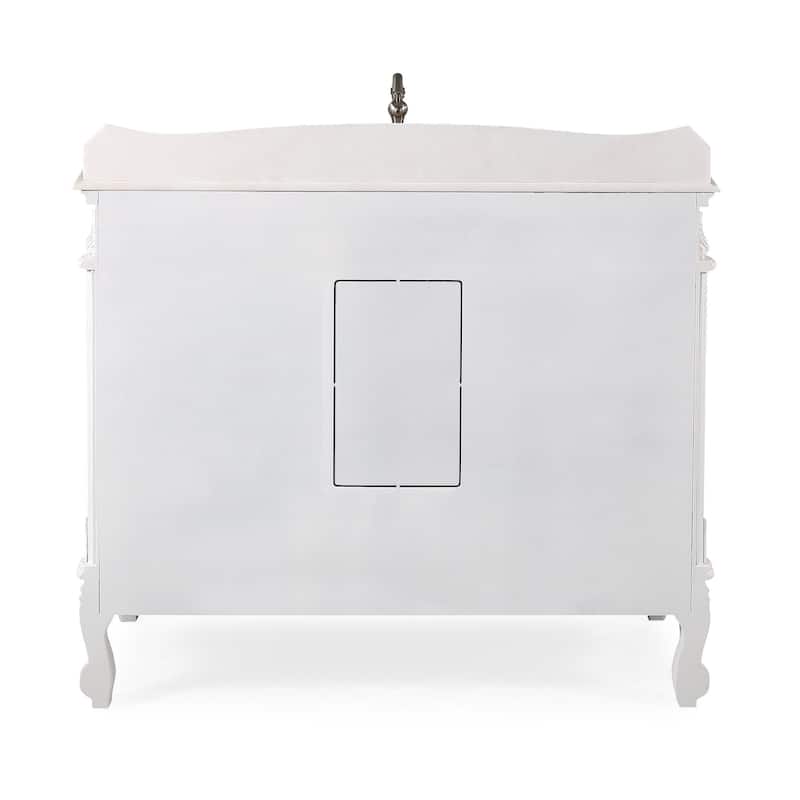 42" Benton Collection Antique White Beckham Bathroom Sink Vanity